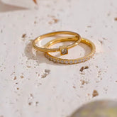 REA STACKABLE DIAMOND RING